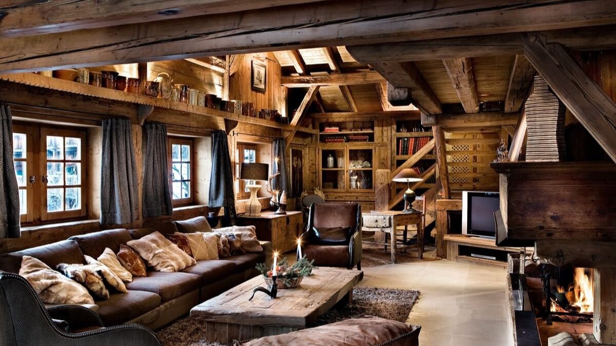 phong cach rustic co dien